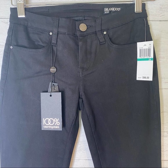 BlankNYC NWT skinny lace calf black jeans - Picture 2 of 5